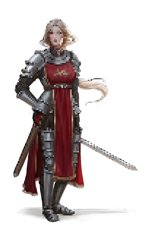 An image of a female knight